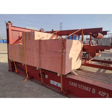 large scale disc type wood chipper