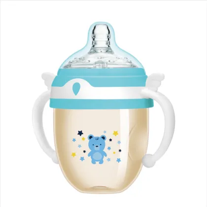 Large caliber PPSU large neck milk bottle