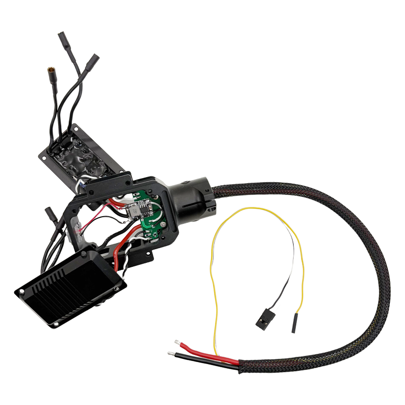 CNC OD25mm X8 Dual Motor Mount with 2pcs 40A ESC Assembly, Double-motor Bracket with 40A ESC Assembly for Pipe 25mm UAV Drone