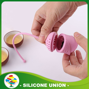 silicone rose shape tea infuser/tea bag