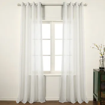 2023 New Hot Sale Exquisite White Sheer Curtains for Living Room