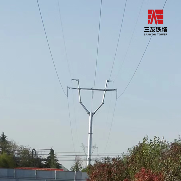 Poste de tubo de aço resistente para instalações externas