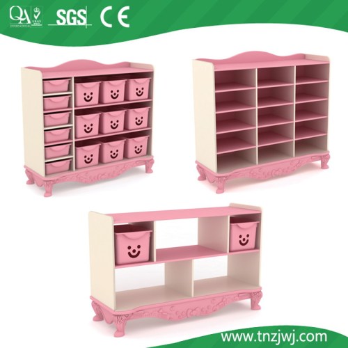 CE Approved Daycare Wooden Children Wardrobe Cabinets