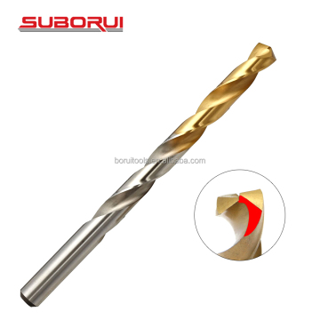 SUBORUI DIN338 High Speed Steel Titanium Drill Bit for Hard Metal