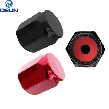 Multi-Color Hexagon Valve Stem Caps for Auto, Car, Bike, Motorcycle, and Truck Tires