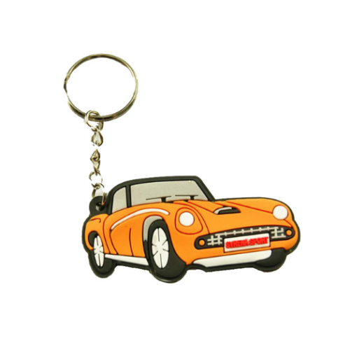 Kustom Kualitas Tinggi 3D Car Shape Silicone Keyring