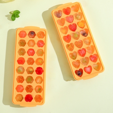 Maxcook Valentine Day Day hình trái tim Silicone Ice Cube Mold-Thiết kế 24 lưới dễ thương cho thực phẩm &amp; thiết bị nhà bếp