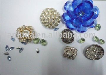 CRYSTAL christmas plastic Rhinestone buttons