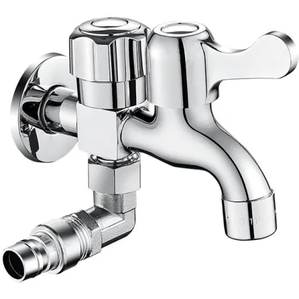 Universal Joint Full Copper Wall Mounted Washing Machine Faucet
