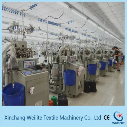 Chaussettes faisant la machine marque chaussette