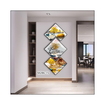 Golden Deer Aluminum Alloy Framed Abstract Decorative Art Prints