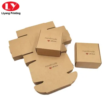 Custom Foldable Kraft Paper Soap Box Shipping