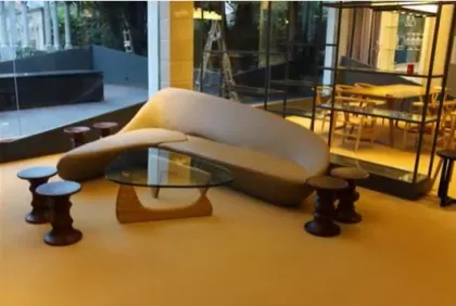 L moon shaped contemporary Luxury sofa