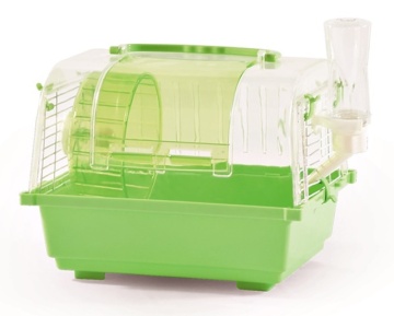 Portable Small Animal Hamster Cage with Drinking Bottle and Exercise Wheel for Sale