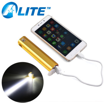 Multi-Function Powerful Led With Powerbank Q5 Led Build-In Battery USB Port Power Bank Rechargeable Flash Light Lamp Torch