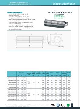 DC Cross Flow Fan ارتفاع درجة الحرارة
