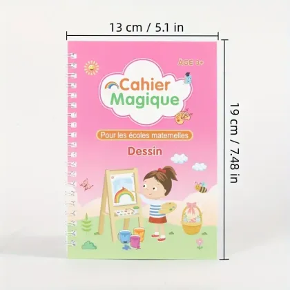 Magic Book: French Educational Practice Copybook for Children