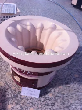 mini table top round portable charcoal clay BBQ/barbecue yakitori grill