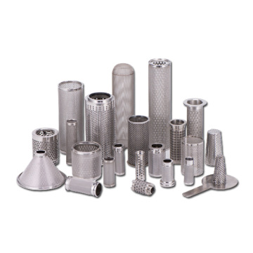 1.2mm 1.5mm Stainless Steel Filter Basket Strainer Perforated Mesh Buckets