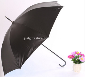 Promotional Full Printed Black Long Handle Umbrella