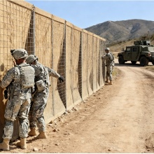 Bastion Bariera Wojskowa Obronna Piaskowa Ściana