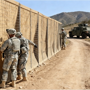 Bastion Bariera Wojskowa Obronna Piaskowa Ściana