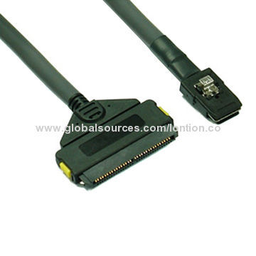 High-point Mini SAS 36P SFF-8087 to SAS 32P SFF-8480 Cable with 100 Ohms Impedance