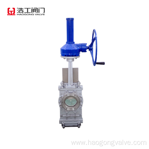 Through conduit wafer knife gate valve WCB