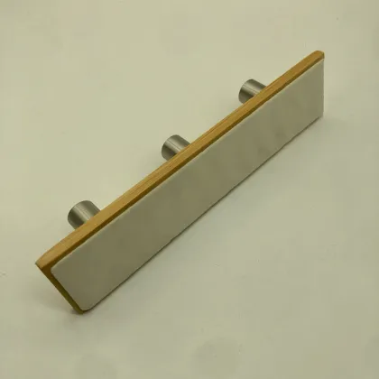 Top Selling Stainless Steel & Bamboo Black Hooks (3pcs) - Waterproof, Strong, & Durable Adhesive Hooks