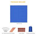 Tenda di telo impermeabile leggera con rivestimento in argento UPF50+