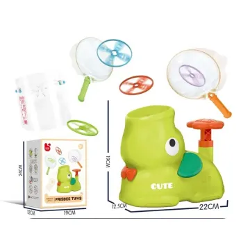 Foot Pedal Flying Dis Saucer Launcher and Flying Spinners for Kids' Outdoor Sports Toys