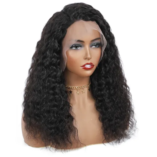 Wholesale 100% Virgin Human Hair Wigs 26 30 Inch Deepwave Hd Transparent Frontal Wig 180 Density 13X6 Deep Wave Lace Front Wig