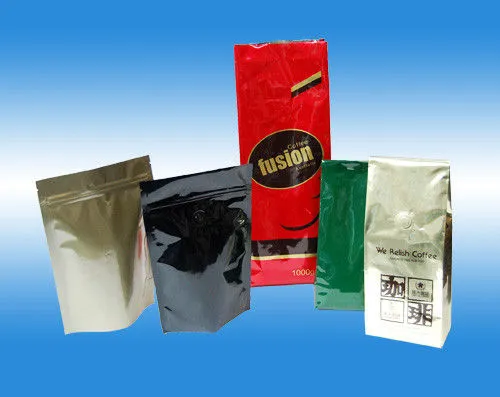 Colored Laminated Aluminium Foil, Pe Films, Metpet Films, Pet Films Coffee Packaging Bags