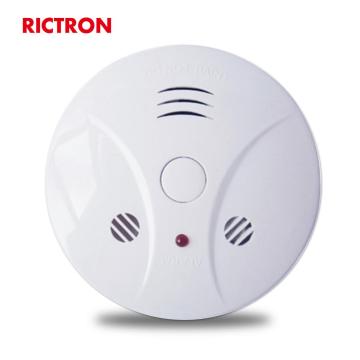 2021 Amazon professional fast response fire smoke alarm with battery operate plastic cover fire alarm smoke detector