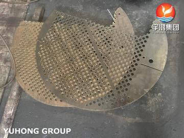 ASME SB171 UNS C71500 Koper Nikkellegering Baffle