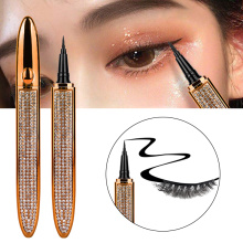 1pcs Magic Self-adhesive Eyeliner Pen Glue-free Magnetic-free for False Eyelashes Waterproof No Blooming Makeup Eye Liner Pencil