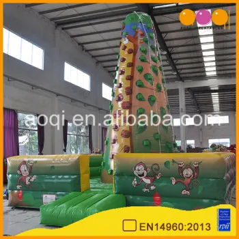Indoor monkey inflatable climbing wall leisure activities inflatables for sale