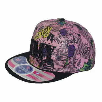 Shiny Leather Snapback Hat for Basketball