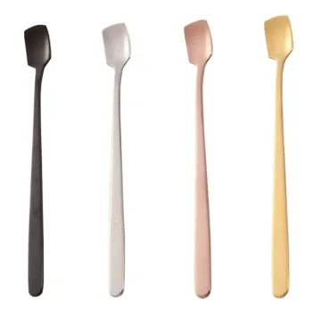 304 Stainless Steel Creative Square Head Mixing Spoon