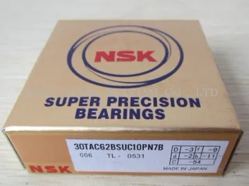 Gcr15，aisi52100，din100cr6 Bearing Steel Angular Contact Ball Bearing 30tac62b