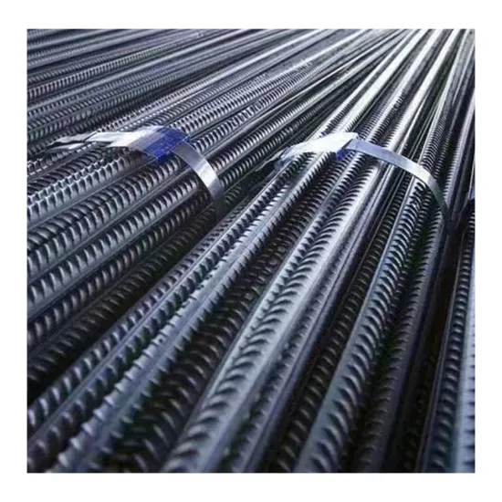 Large Inventory of Deformed HRB Fe500D Rebar Steel Rods: 10mm, 12mm, and 16mm Coils in Bundles for Concrete and Construction
