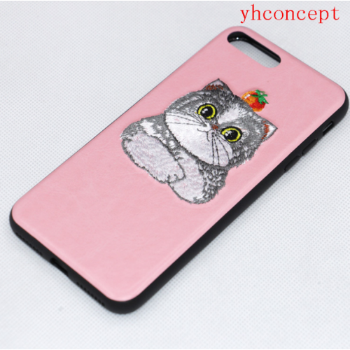 Capas para telefones celulares com bordado patch Flower TPU Unbreak