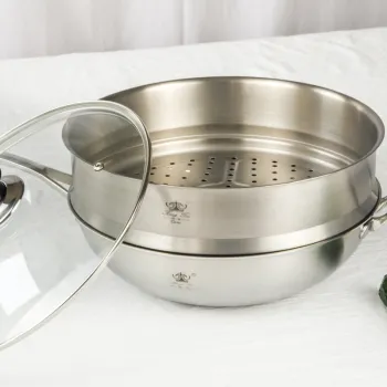 food steamer (usu made of bamboo)