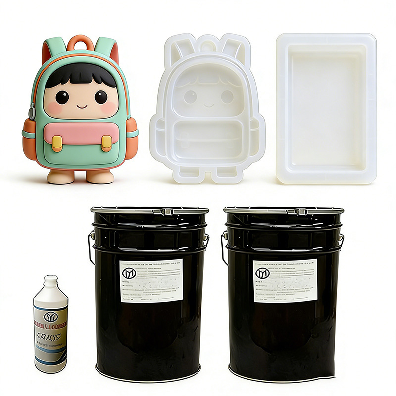 Condensation curing silicone mold rubber