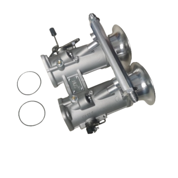 FAJS Throttle Body DCOE Size 40/42/45/48/50/55 MM with Air Horn - Silver