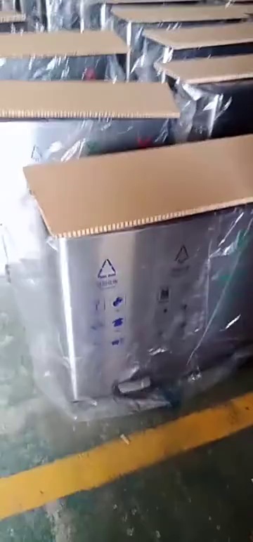 Customized Metal Trash Can with Large Capacity Stainless Steel Foot Pedal Garbage Bin