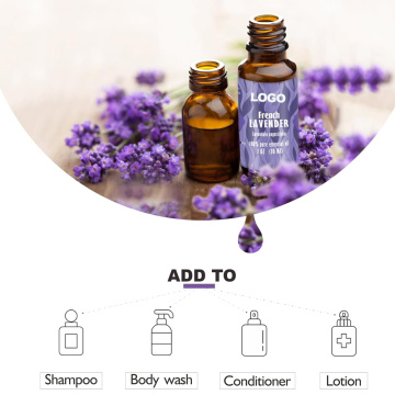 Óleo de lavanda 100% puro e natural óleo de grau premium com conta -gotas para aromaterapia e difusor - 1 fl oz