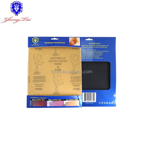 Kraft Paper Red Abrasive Paper water sand paper Waterproof Sandpaper