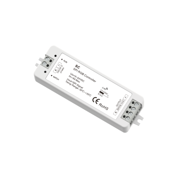 5V 12V 24V Pixel LED Controller - RF Wireless SPI Dimmer for RGB RGBW Addressable LED Strips