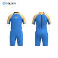 Seanskin New chegada Crianças Terno de mergulho de 2 mm Neoprene de neoprene Back Back Zip Logeira personalizada Meteira